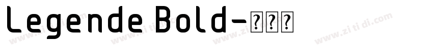 Legende Bold字体转换